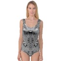 Abstract Art Black and White Floral Intricate Pattern Princess Tank Leotard  View1