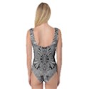 Abstract Art Black and White Floral Intricate Pattern Princess Tank Leotard  View2