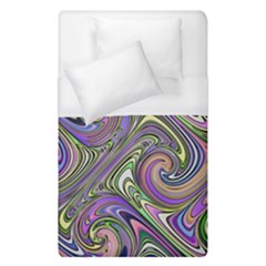 Abstract Art Purple Swirls Pattern Duvet Cover (single Size) by SpinnyChairDesigns