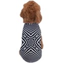 Black and White Line Art Pattern Stripes Dog T-Shirt View2