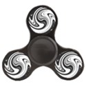 Black and White Swirl Spiral Swoosh Pattern Finger Spinner View2