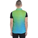 Blue Green Abstract Stripe Pattern  Men s Puffer Vest View2