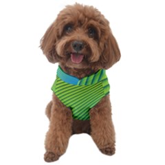 Blue Green Abstract Stripe Pattern  Dog Sweater