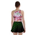 Black and Green Abstract Stripes Gradient Mini Skirt View2