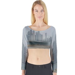 P1020022 Long Sleeve Crop Top by 45678