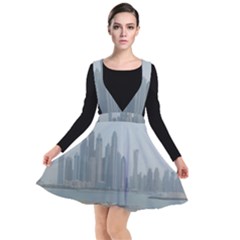 P1020022 Plunge Pinafore Dress by 45678