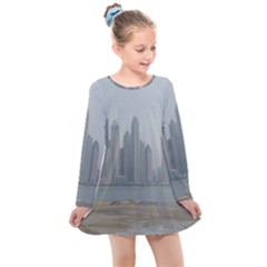 P1020022 Kids  Long Sleeve Dress by 45678