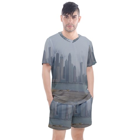 P1020022 Men s Mesh Tee And Shorts Set by 45678