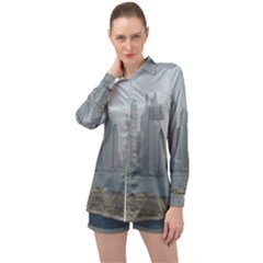 P1020022 Long Sleeve Satin Shirt