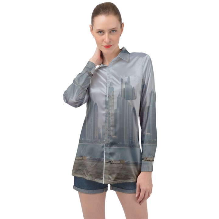 P1020022 Long Sleeve Satin Shirt