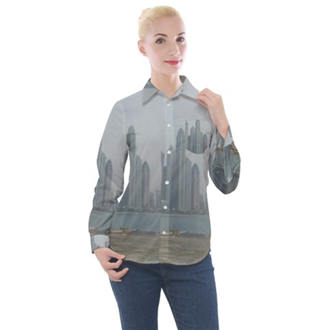 P1020022 Women s Long Sleeve Pocket Shirt by 45678