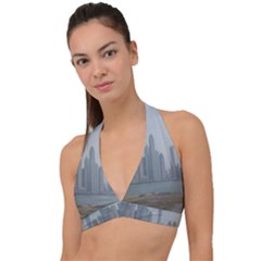 P1020022 Halter Plunge Bikini Top