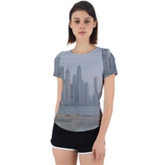 P1020022 Back Cut Out Sport Tee by 45678