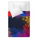 Colorful Paint Splatter Texture Red Black Yellow Blue Duvet Cover Double Side (Single Size) View1