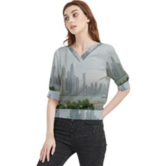 P1020023 Quarter Sleeve Blouse