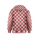 Picnic Gingham Red White Checkered Plaid Pattern Kids  Zipper Hoodie View2