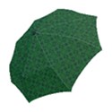 Green Intricate Pattern Folding Umbrellas View2