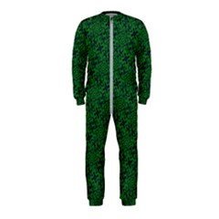 Green Intricate Pattern Onepiece Jumpsuit (kids) by SpinnyChairDesigns