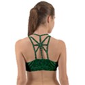 Green Intricate Pattern Back Web Sports Bra View2