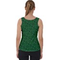 Green Intricate Pattern Velvet Tank Top View2