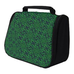 Green Intricate Pattern Full Print Travel Pouch (small) by SpinnyChairDesigns