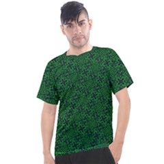 Green Intricate Pattern Men s Sport Top by SpinnyChairDesigns