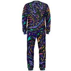 Multicolored Abstract Art Pattern Onepiece Jumpsuit (men)  by SpinnyChairDesigns