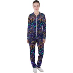 Multicolored Abstract Art Pattern Casual Jacket And Pants Set by SpinnyChairDesigns