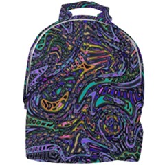 Multicolored Abstract Art Pattern Mini Full Print Backpack by SpinnyChairDesigns