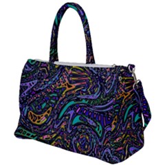 Multicolored Abstract Art Pattern Duffel Travel Bag by SpinnyChairDesigns