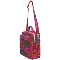 Abstract Art Multicolored Pattern Crossbody Day Bag by SpinnyChairDesigns