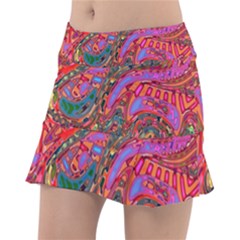 Abstract Art Multicolored Pattern Tennis Skorts by SpinnyChairDesigns