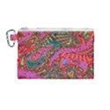 Abstract Art Multicolored Pattern Canvas Cosmetic Bag (Medium) View1