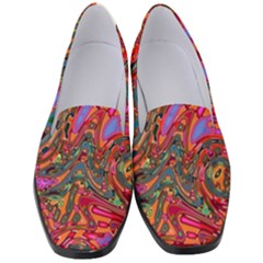 Abstract Art Multicolored Pattern Women s Classic Loafer Heels by SpinnyChairDesigns