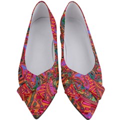 Abstract Art Multicolored Pattern Women s Bow Heels by SpinnyChairDesigns