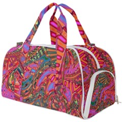 Abstract Art Multicolored Pattern Burner Gym Duffel Bag by SpinnyChairDesigns