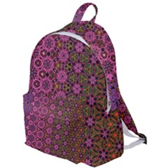 Abstract Retro Floral Stripes Pattern The Plain Backpack by SpinnyChairDesigns