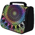 Colorful Rainbow Colored Arabesque Mandala Kaleidoscope  Full Print Travel Pouch (Big) View1