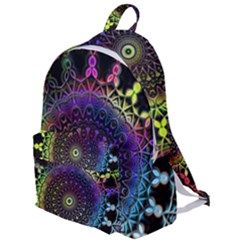 Colorful Rainbow Colored Arabesque Mandala Kaleidoscope  The Plain Backpack by SpinnyChairDesigns