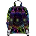 Colorful Rainbow Colored Arabesque Mandala Kaleidoscope  Zip Up Backpack View3