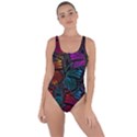 Colorful Monarch Butterfly Pattern Bring Sexy Back Swimsuit View1