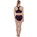 Colorful Monarch Butterfly Pattern Racer Back Bikini Set View2