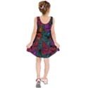 Colorful Monarch Butterfly Pattern Kids  Sleeveless Dress View2