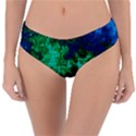 Abstract Green and Blue Techno Pattern Reversible Classic Bikini Bottoms View1