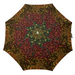 Stylish Fall Colors Camouflage Straight Umbrellas by SpinnyChairDesigns