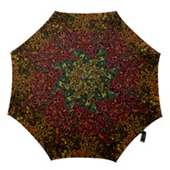 Stylish Fall Colors Camouflage Hook Handle Umbrellas (small) by SpinnyChairDesigns