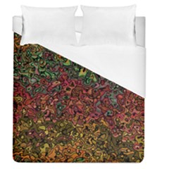 Stylish Fall Colors Camouflage Duvet Cover (queen Size) by SpinnyChairDesigns