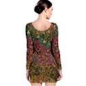 Stylish Fall Colors Camouflage Long Sleeve Velvet Bodycon Dress View2