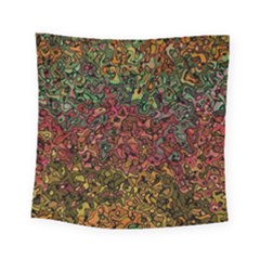 Stylish Fall Colors Camouflage Square Tapestry (small) by SpinnyChairDesigns