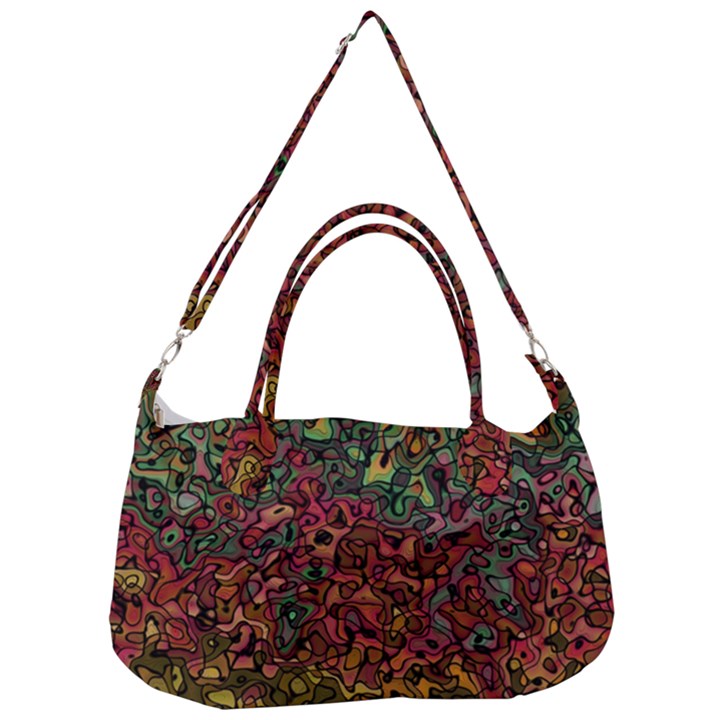 Stylish Fall Colors Camouflage Removal Strap Handbag